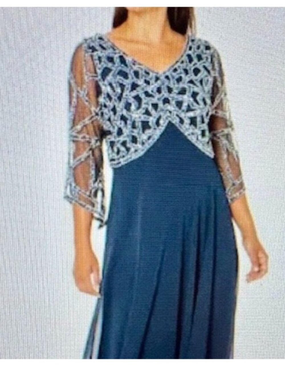 J Kara Sequined Gown/Dress